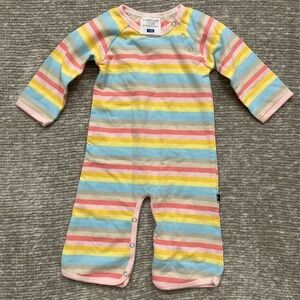 Toobydoo One Piece Jumpsuit 3-6M Rainbow Stripe Romper Classic Quality